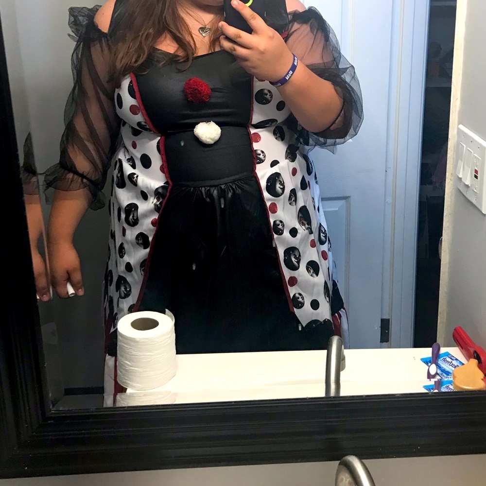 Clown Halloween dress costume size 2x